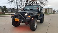 Our 2004 Rubicon, one of our towed vehicles.