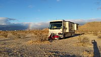 March 2018: Boondocking in Anza Borrego State Park.