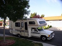 1988 Dolphin RV Toyota 4 cyl engine.   
1st and longest owned, best on gas, but worst on uphill climbs and living space, but due to military assignment the wife and I lived in it full time for three...