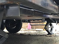 Hitch Receiver welded to bumper supports