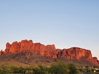 Superstition Mountains at sunset.