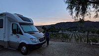 Sunrise over the vineyard. Temcula, CA. September 2021.