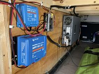 Xantrex Freedom 2000XC, Fuse Block, and Victron 75/15 and 100/30 Solar Charge Controllers