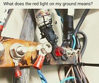 Red Light on Ground Lug