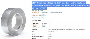 Click image for larger version

Name:	RV - Caulk Tape Clear.jpg
Views:	78
Size:	197.0 KB
ID:	175425