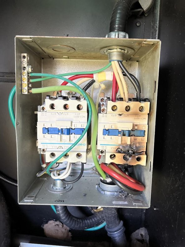 Automatic Transfer Switch from my 2016 Adventurer burned up!