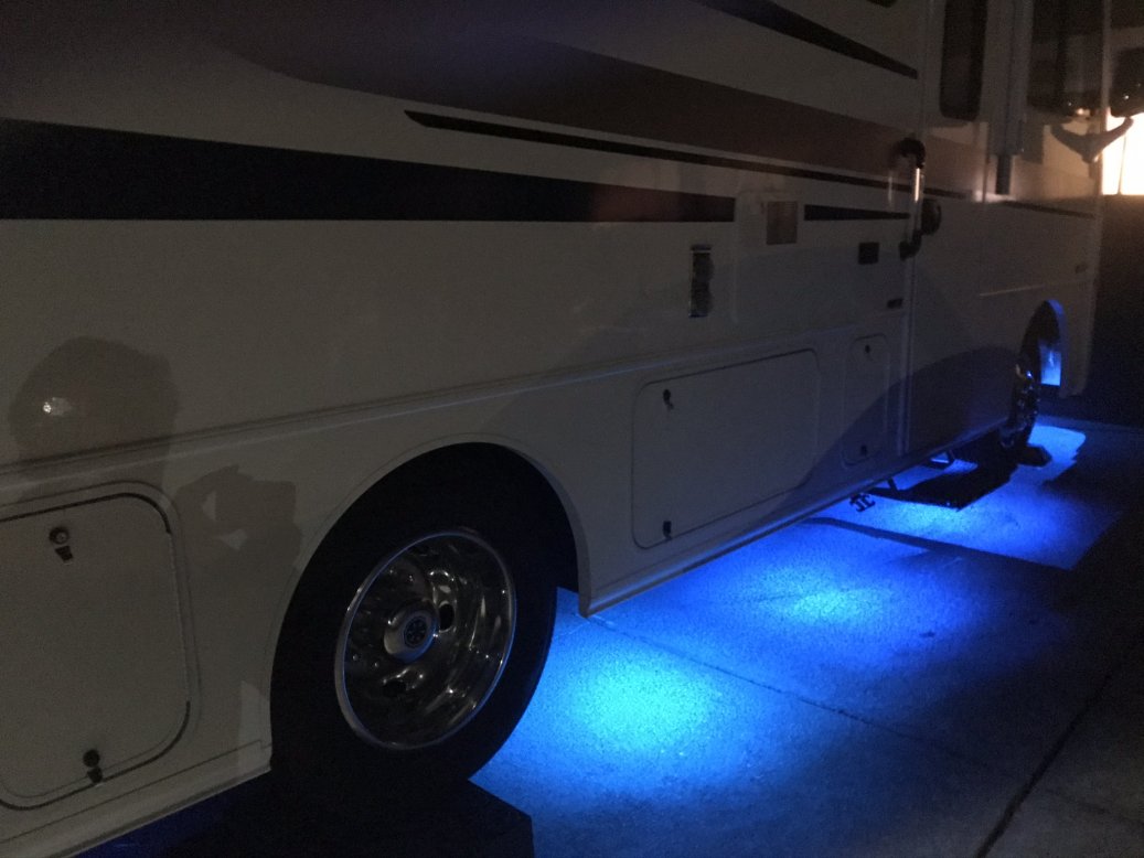 M4 LED RGB puck lighting specifically designed for RVs. Come with 8 pucks, can add an additional 8.