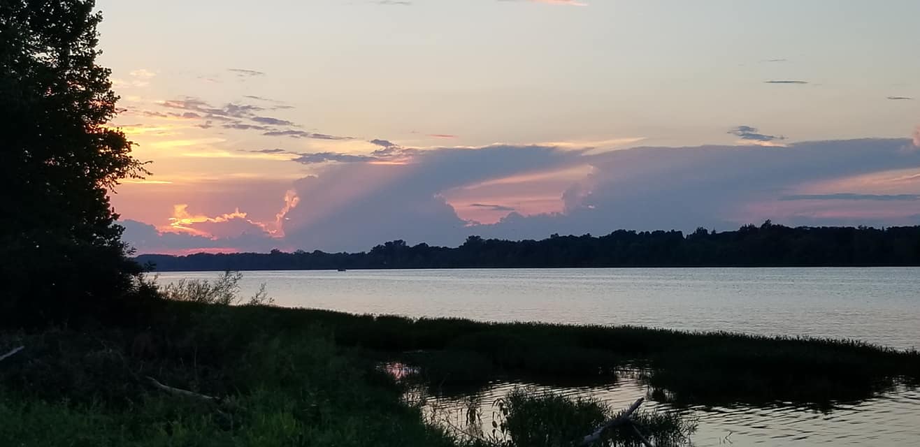 Mary Jane Thurston State Park in Grand River, Ohio (on the Maumee River) has beautiful sunsets.